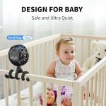 AMACOOL Portable Battery-Powered Fan with Tripod Clip