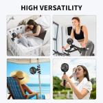 AMACOOL Portable Battery-Powered Fan with Tripod Clip