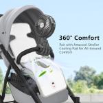 AMACOOL Portable Battery-Powered Fan with Tripod Clip