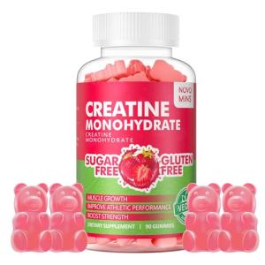 Creatine Monohydrate Gummies 5000mg - Strawberry Flavor