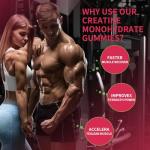Creatine Monohydrate Gummies 5000mg - Strawberry Flavor