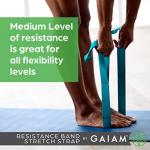 Gaiam Restore Resistance Band Stretching Strap for Flexibility