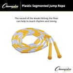 Champion Sports Beaded Jump Rope - 8' Yellow/White