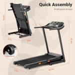 THERUN Incline Treadmill with 18" LED Screen