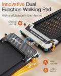FUNRAY 2-in-1 Compact Incline Walking Pad Treadmill
