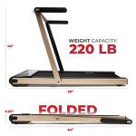 Sunny Health & Fitness Asuna Compact Motorized Treadmill