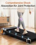 FUNRAY 2-in-1 Compact Incline Walking Pad Treadmill