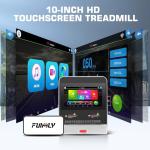 Foldable Treadmill with Incline and Touchscreen