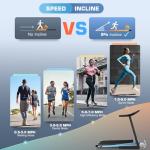 Foldable Treadmill with Incline and Touchscreen