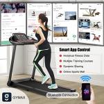 GYMAX Foldable Treadmill with LED Monitor & Speaker
