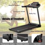 GYMAX Foldable Treadmill with LED Monitor & Speaker