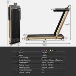 Goplus 2-in-1 Folding Treadmill with Remote Control