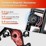 Compact Foldable Exercise Bike with Adjustable Resistance