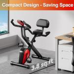 Compact Foldable Exercise Bike with Adjustable Resistance