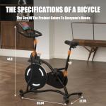 Quiet Indoor Exercise Bike with Adjustable Resistance