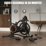 Quiet Indoor Exercise Bike with Adjustable Resistance