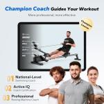 MERACH Compact Magnetic Rowing Machine with App