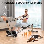 Foldable Rowing Machine for Home Use with LCD
