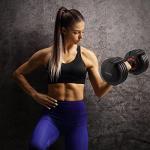 HYPATA 25 lbs Adjustable Dumbbell Set for Workouts