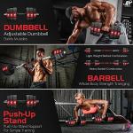 Adjustable Dumbbells Set for Home Workouts