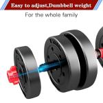 BCBIG 80lb Adjustable Dumbbell Set for Home Gym