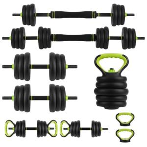 Adjustable 4-in-1 Dumbbell Set for Home Gym