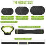 Adjustable 4-in-1 Dumbbell Set for Home Gym
