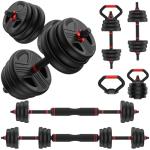 FITPLAM 45lbs Adjustable Dumbbell and Weight Set