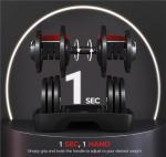 Yaheetech Adjustable Dumbbells Set - 28LB Pair