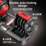 Adjustable Dumbbells Set 2 - 52.5 lbs Total