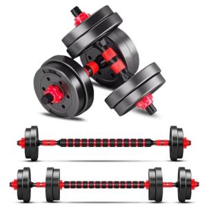 BCBIG 20lb Adjustable Dumbbell Set for Home Gym