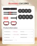 Adjustable 4-in-1 Dumbbell Weight Set for Home Gym