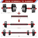 BCBIG 20lb Adjustable Dumbbell Set for Home Gym