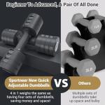 Adjustable Dumbbells Set for Home Gym Workouts
