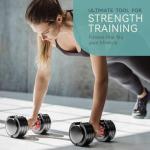Adjustable Dumbbells Set 25/55lbs for Full Body Workouts