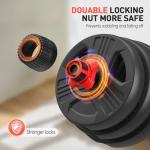 Adjustable Dumbbells Set with Barbell Connector