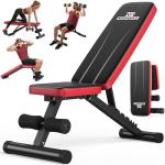 NICEPEOPLE Foldable Weight Bench with 8 Backrests