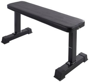 Flat Black Weight Bench by Amazon Basics