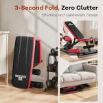 NICEPEOPLE Foldable Weight Bench with 8 Backrests