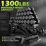 Heavy-Duty Adjustable Weighted Bench for Home Gym