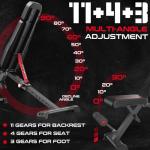 Keppi Adjustable 900LB Foldable Weight Bench