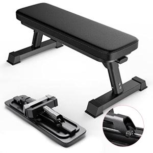 Foldable Flat Weight Bench for Home Workouts
