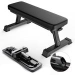Foldable Flat Weight Bench for Home Workouts