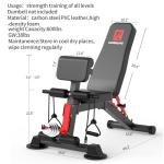 Adjustable Foldable Weight Bench for Home Gym