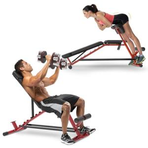 Fitness Reality 2-in-1 Adjustable Weight Bench
