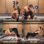 Fitness Reality 2-in-1 Adjustable Weight Bench