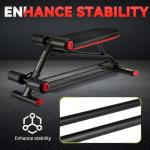 Adjustable Sit-Up Bench for Home Gym Workouts