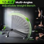 Adjustable Heavy-Duty Weight Bench for Home Gym