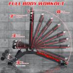 Adjustable 1200LBS Weight Bench for Home Gym