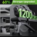 Adjustable Heavy-Duty Weight Bench for Home Gym
